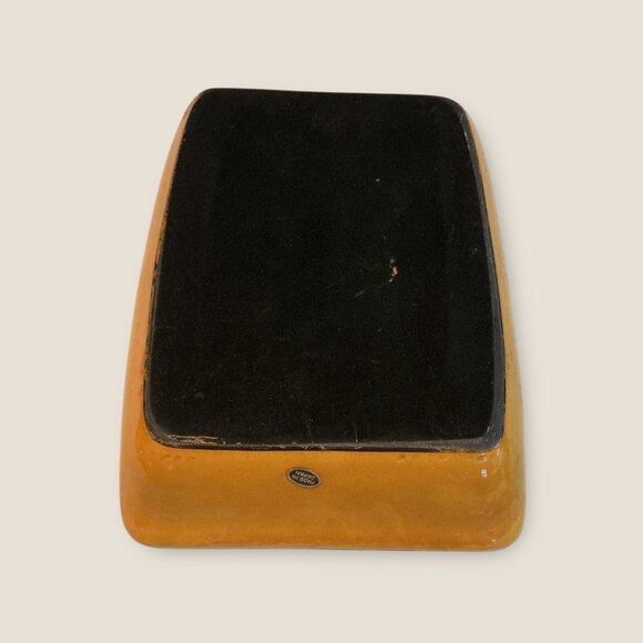 Vintage Nautical Ceramic Trinket Box With Sailor & Ship Illustration 7.7"x5" Bro - Picture 10 of 11